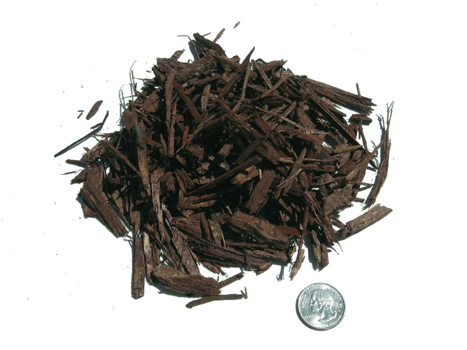 Mulch - brown dye chips
